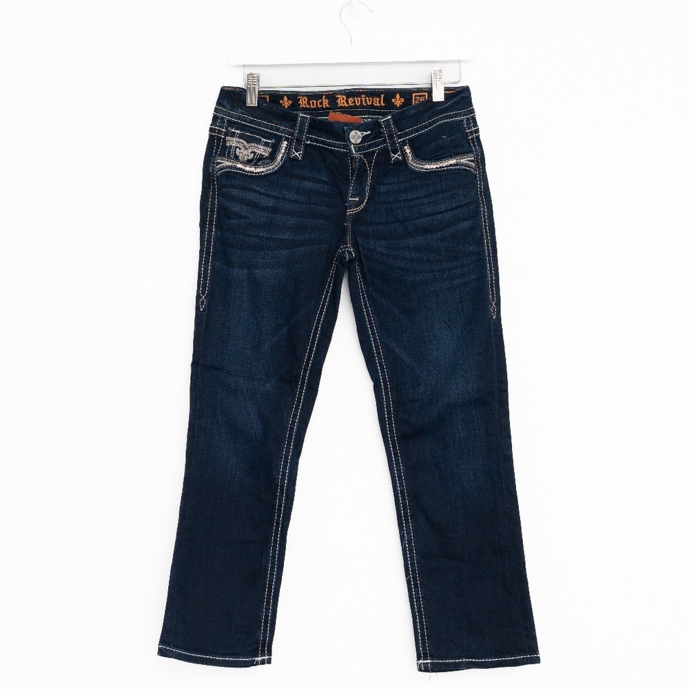Rock Revival Yara Cuffed Stretch Capri Jeans - Picture 2 of 13